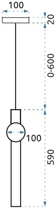 Пендел LED White Gold APP476-CP