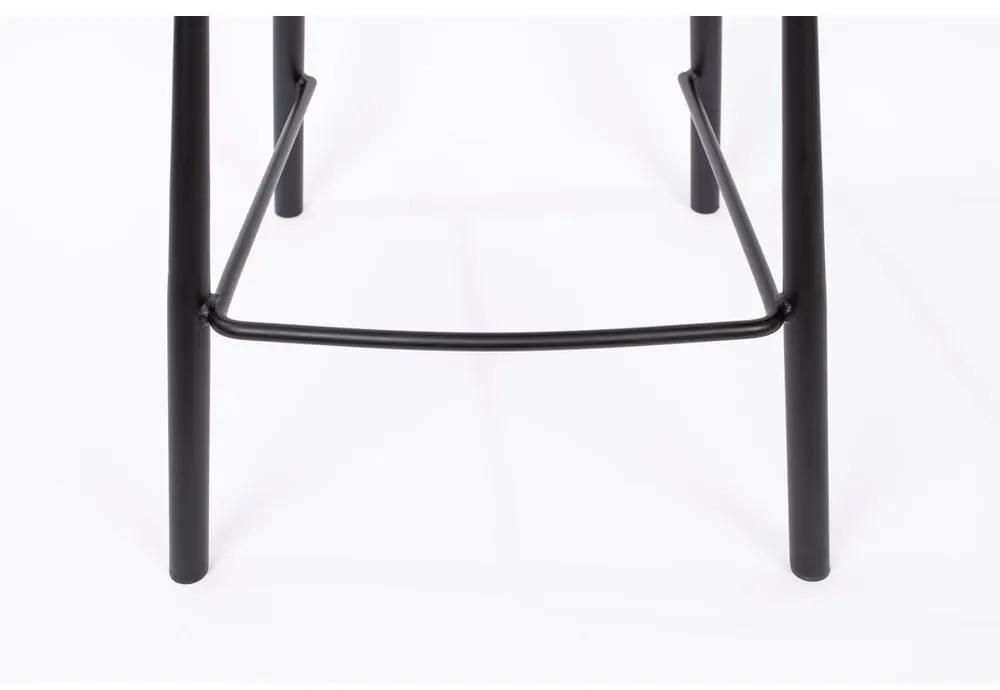 Светлорозови бар столове от кадифе в комплект от 2 броя 91,5 cm Brit - Zuiver
