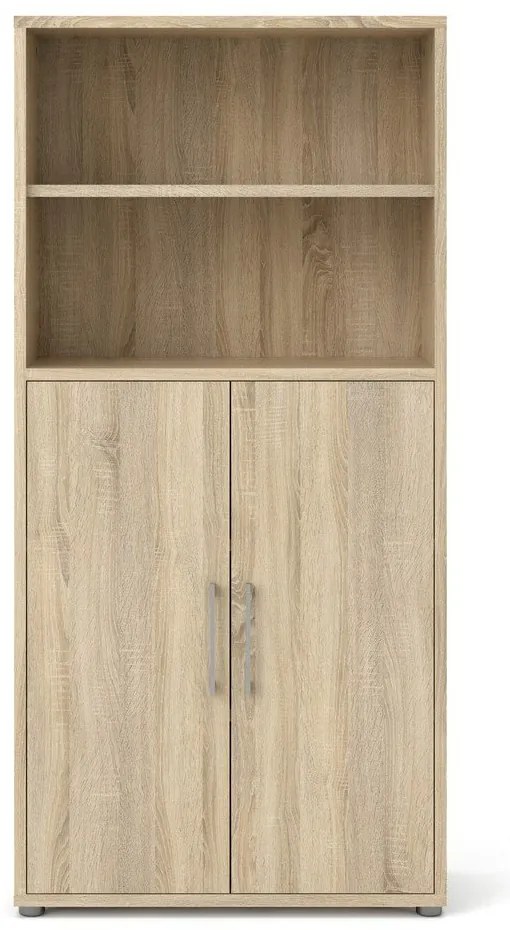 Модулна библиотека от дъбов декор в естествен цвят 89x189 cm Prima – Tvilum