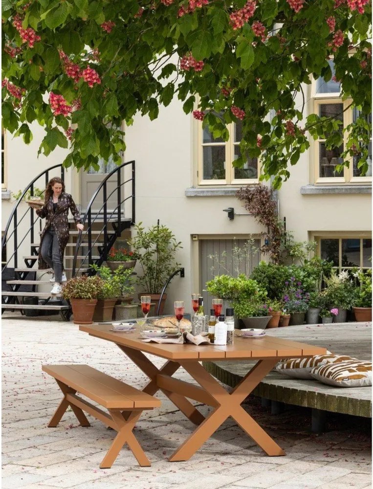 Алуминиева градинска маса за хранене 100x220 cm Delta – Exotan