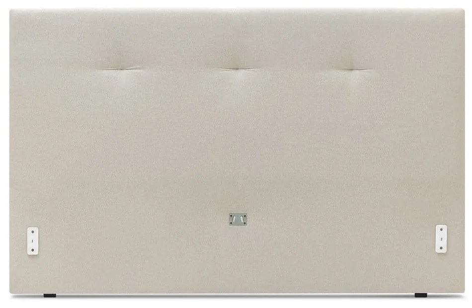 Бежово тапицирано двойно легло с решетка 160x200 cm Tory - Bobochic Paris