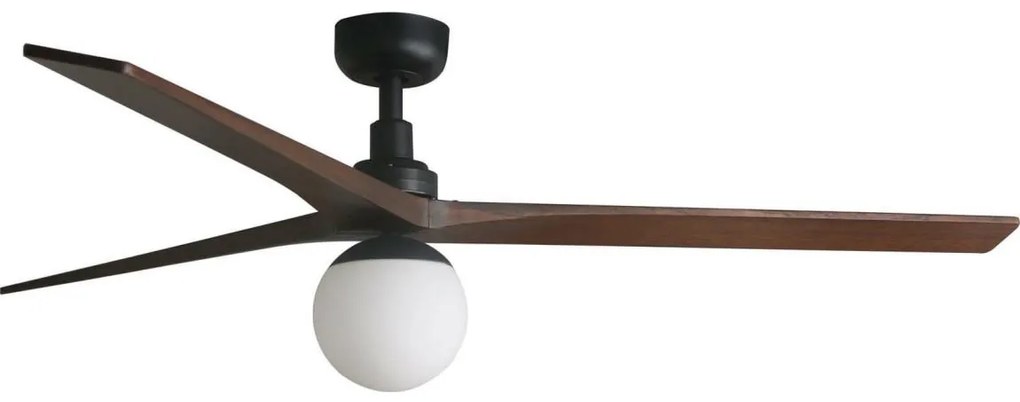 FARO 34276WT-11L - Вентилатор за таван KLIM L 1xE27/15W/230V дърво/черен Ø 150 см WT + д.у.