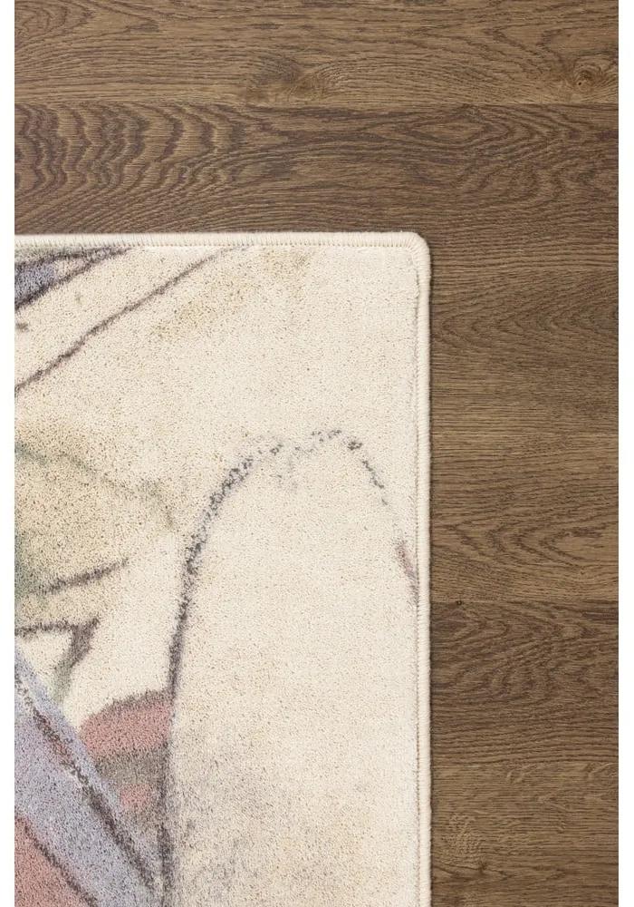 Кремав вълнен килим 133x180 cm Lilia - Agnella