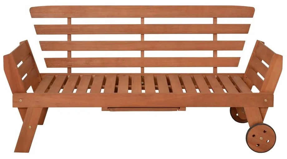 Кафява градинска пейка от масивно дърво Rincon – Garden Pleasure