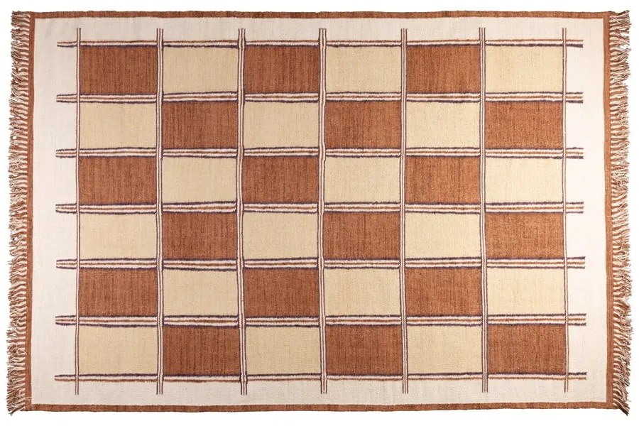 Теракотен памучен килим 200x300 cm Gambit – Dutchbone