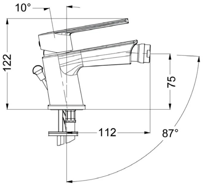 Смесител за биде Eurorama Klint