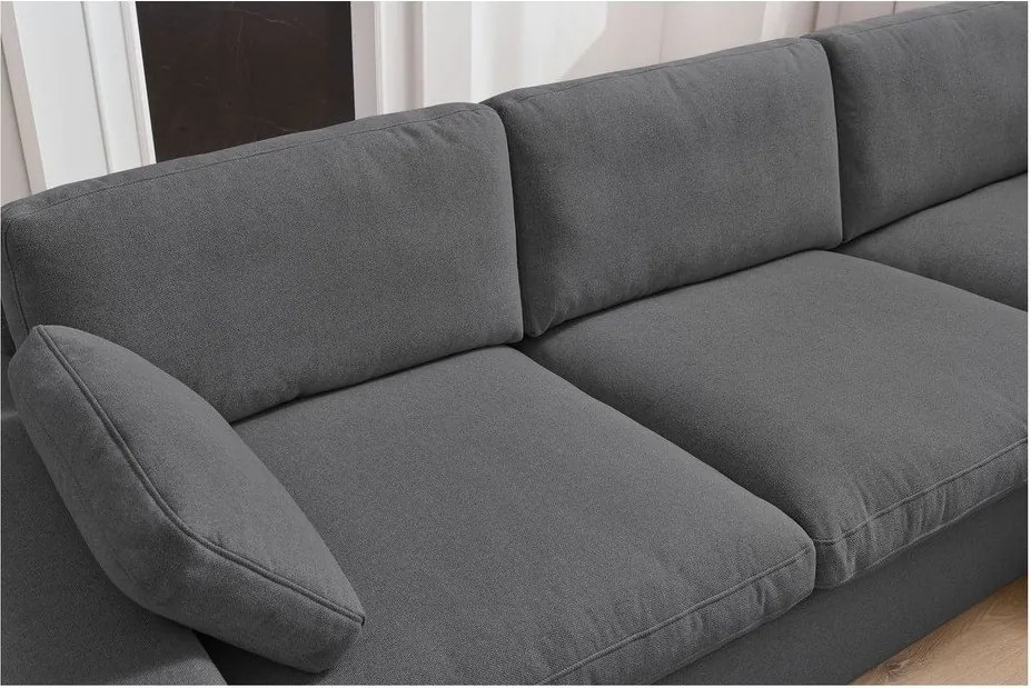 Тъмносив ъглов диван Belair – Bobochic Paris