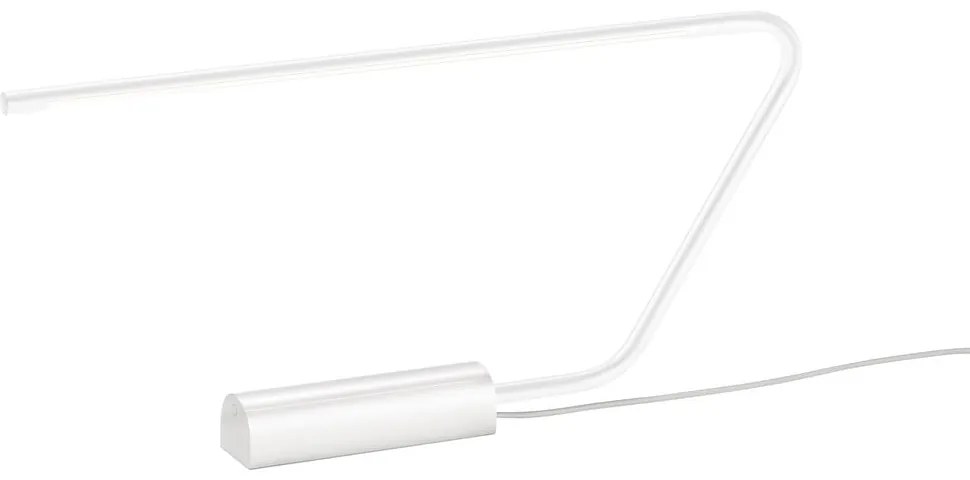 Бяла LED настолна лампа (височина 33 cm) Olea – Trio Select