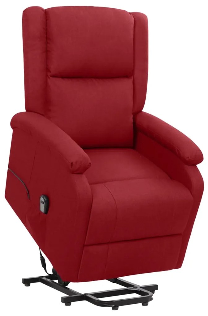 329702 vidaXL Изправящ стол, виненочервен, текстил