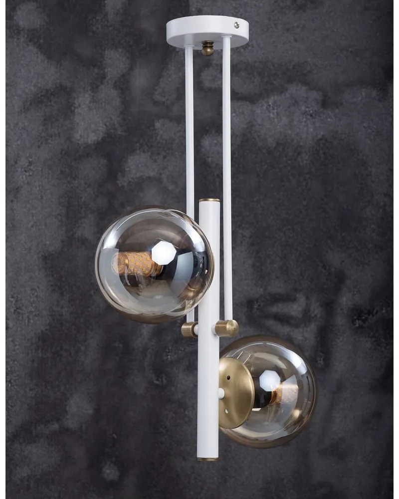 Висяща лампа със стъклен абажур ø 15 cm Libra - Squid Lighting