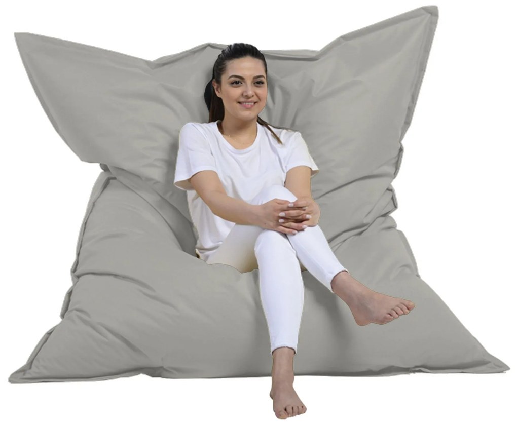 Градински пуф Giant Cushion 140x180, цвят Сив