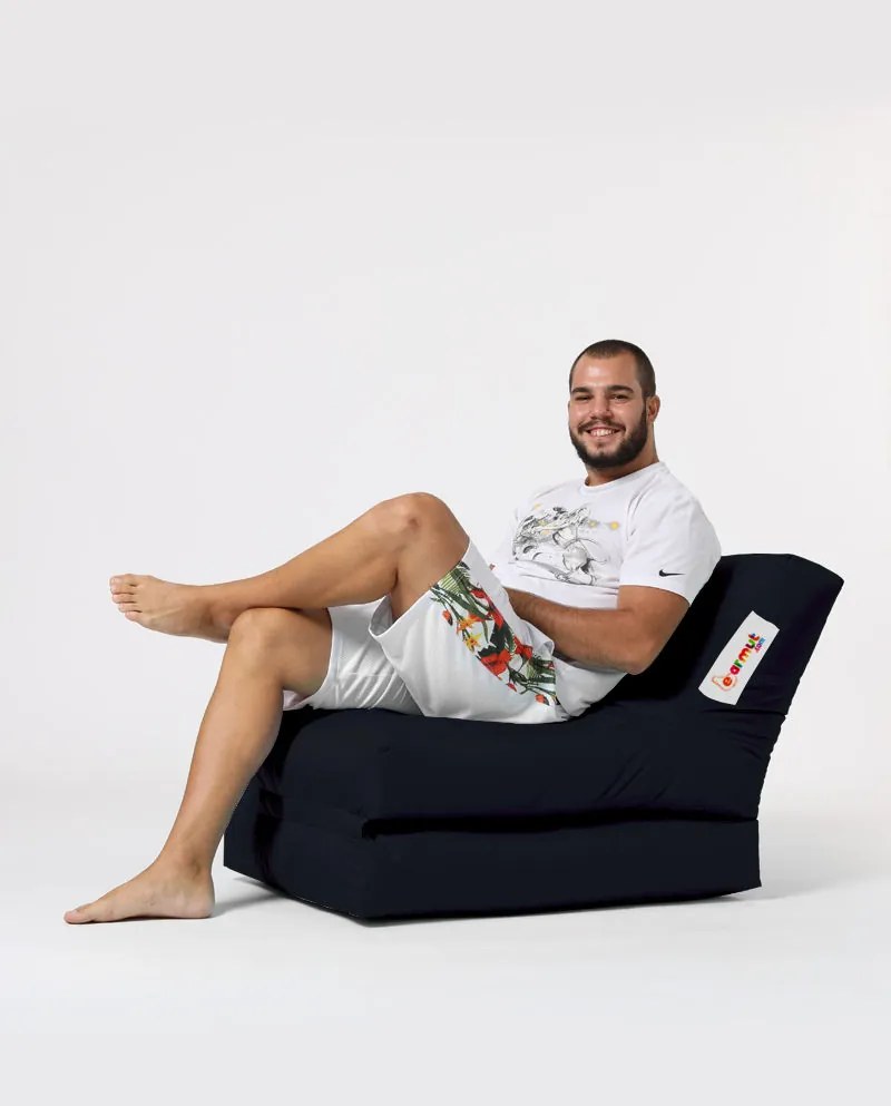 Градински пуф Siesta Sofa Bed Pouf, цвят Черен
