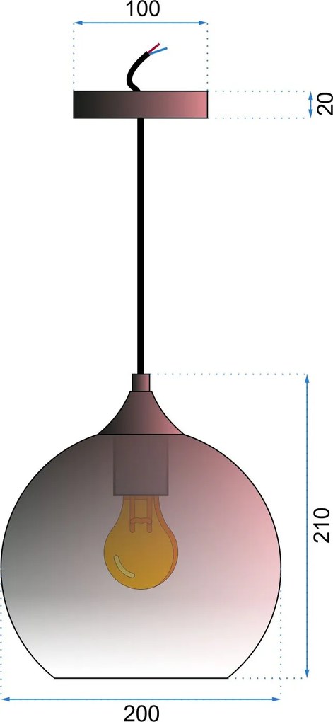 Пендел APP 313-1CP Rose Gold