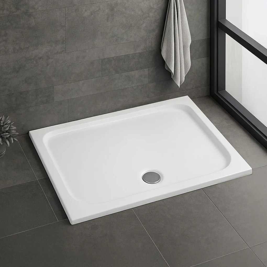 Корито за душ кабина-акрилно Rea Belmond White 80x100