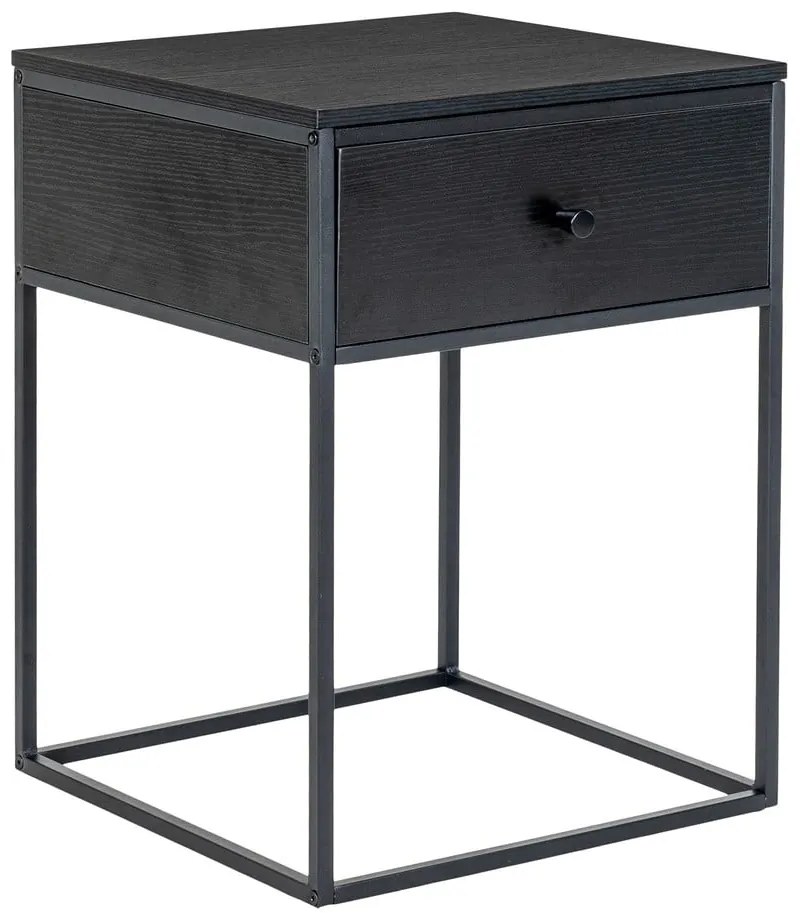 Черно нощно шкафче Vita – House Nordic