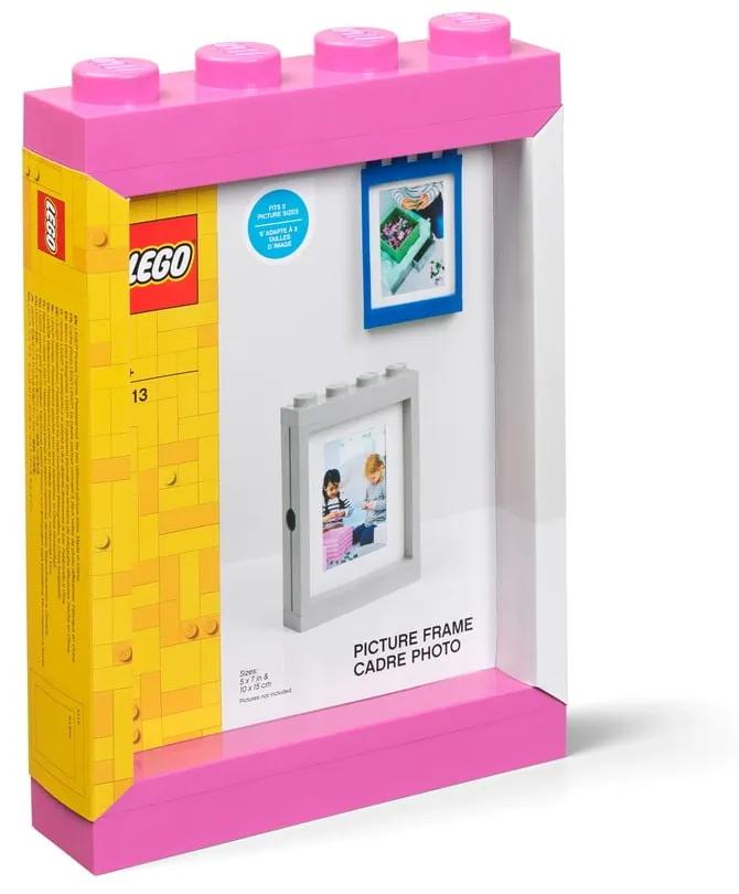 Розова фоторамка , 19,3 x 26,8 cm - LEGO®