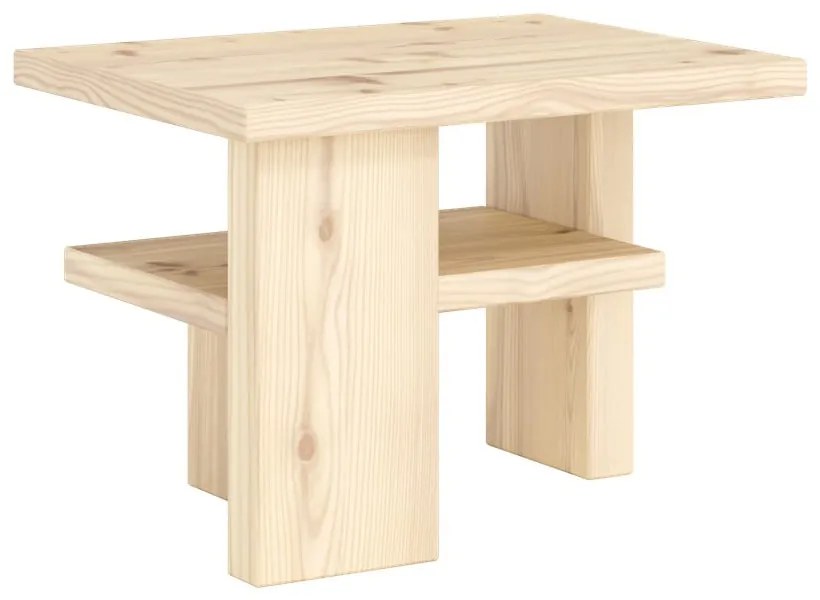 Странична масичка от масивен бор 34x45 cm Japan – Karup Design