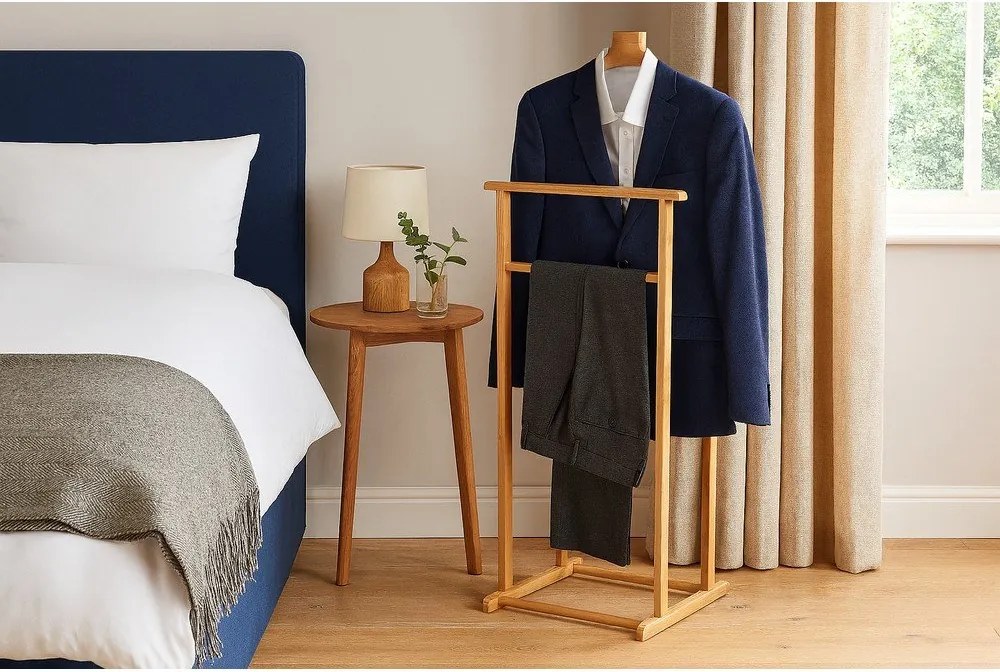 Бамбукова стойка за костюми в естествен цвят Aimo – Bonami Essentials