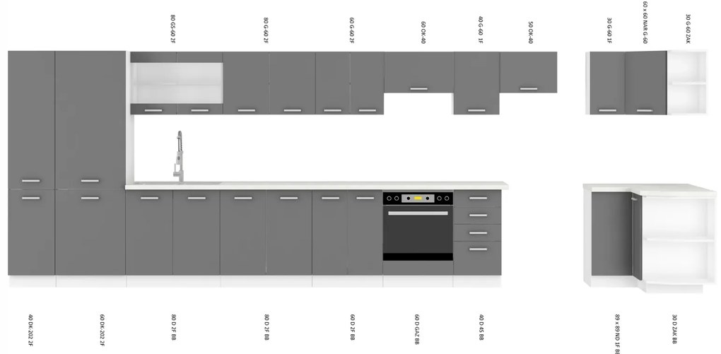 Състав на кухня Shadow