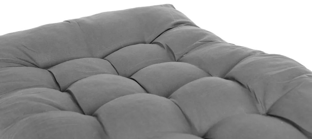 Сива възглавница за градински шезлонг 160 cm