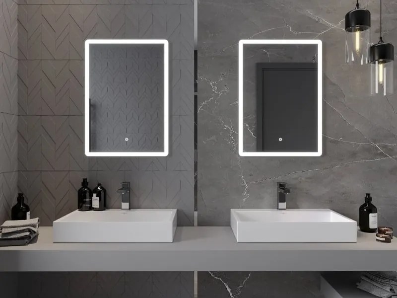 Mexen Navia осветено огледало за баня 50 x 70 см, LED 6000K, анти-мъгла - 9803-050-070-611-00
