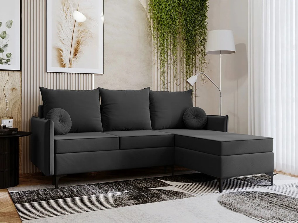 Ъглов диван Leon L-Gkri Skouro-Right