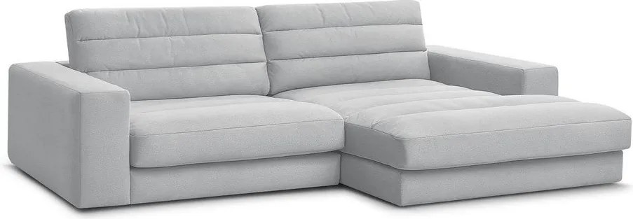 Светлосив кадифен ъглов диван (десен ъгъл) Sierra – Bobochic Paris