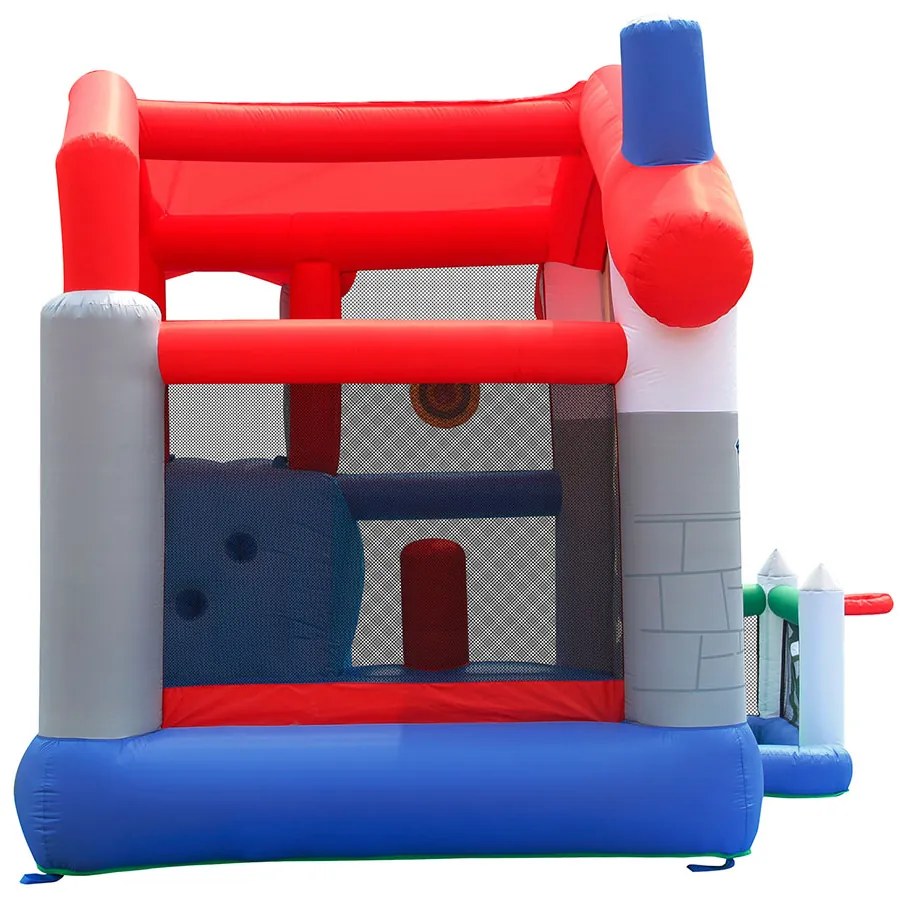 HAPPY HOP Игрален център къща с пързалка и топки 455x330x265