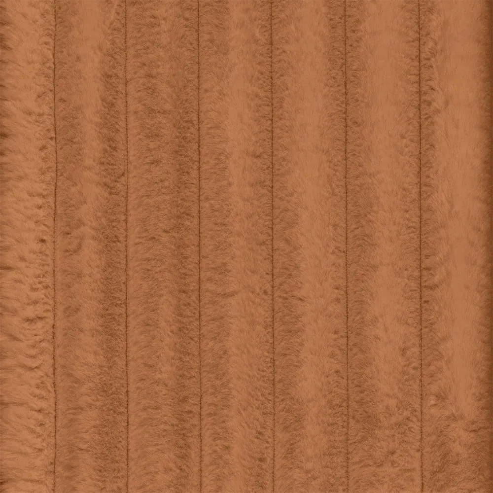 Теракотен ъглов диван от рипсено кадифе (ляв ъгъл) Martin – Ropez