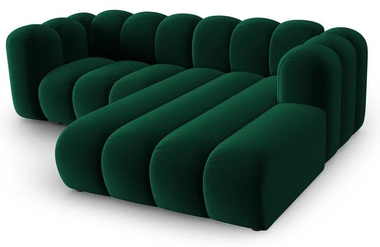 Тъмнозелен ъглов диван (десен ъгъл) Lupine – Micadoni Home