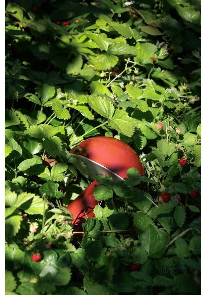 Червена LED затъмняваща се настолна лампа (височина 20 cm) Mush – Hübsch