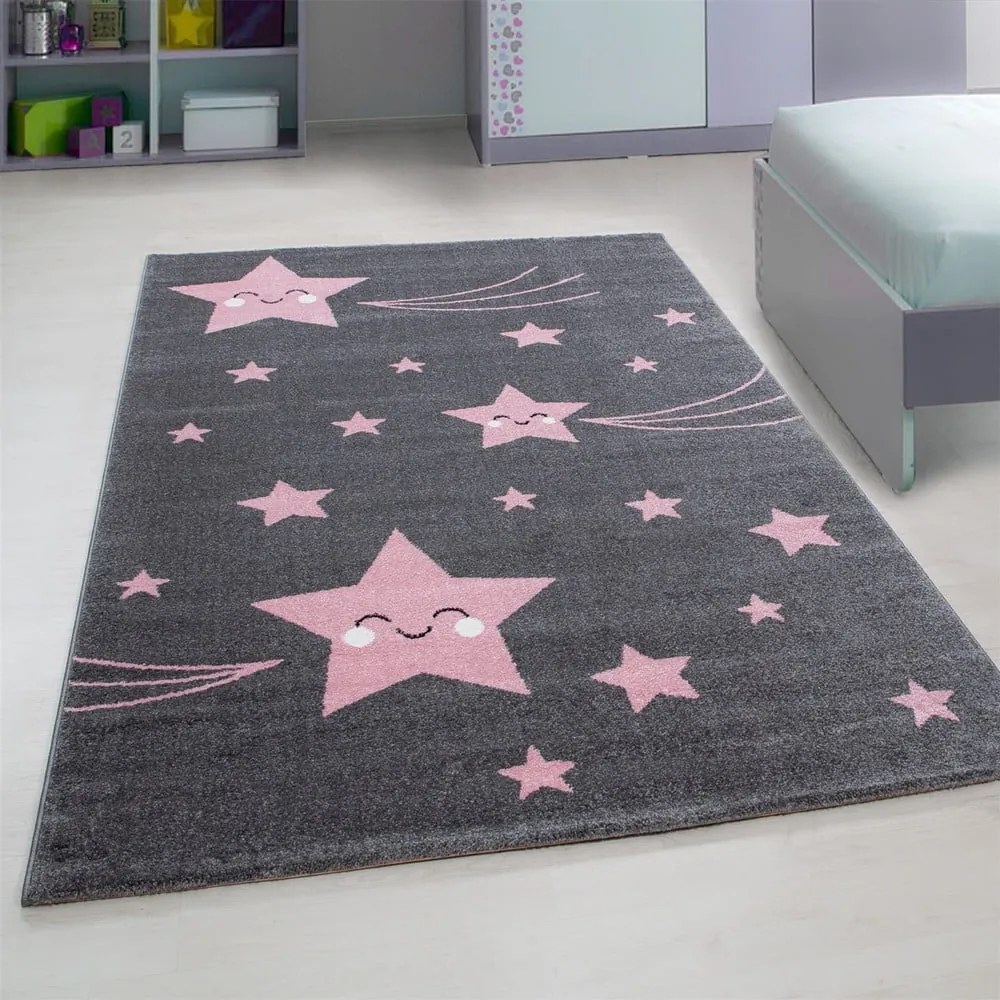 Розово-сив детски килим 140x200 cm Kids – Ayyildiz Carpets