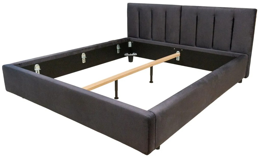 Тапицирано легло Erling-Графит-180 x 200