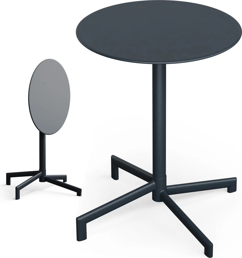 Blumfeldt UrbanEdge маса за бистро, бар маса, 60 см, сгъваема, прахово покритие, устойчива на атмосферни влияния