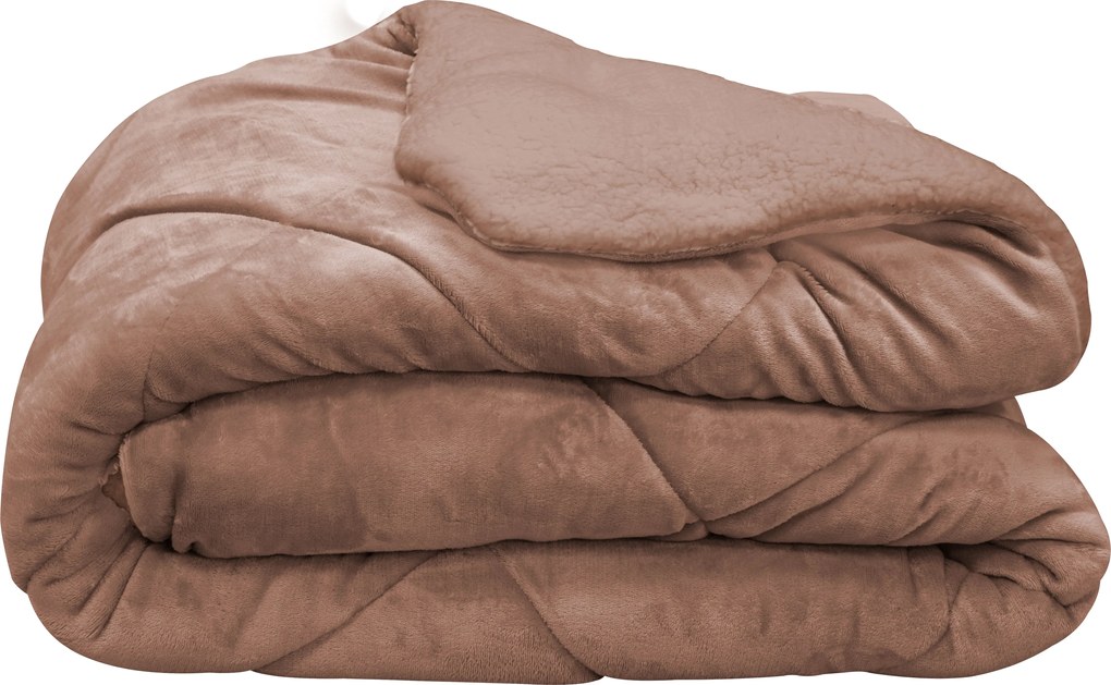 Сет луксозно одеяло и 2 възглавници беж