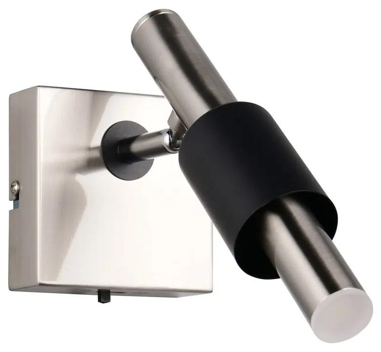 LED прожектор в черен и сребрист цвят 20,5x10 cm Ikaris – Trio Select