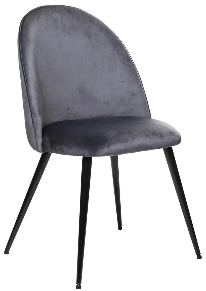 Трапезен стол atmosphera Slano, Велур - Горчица