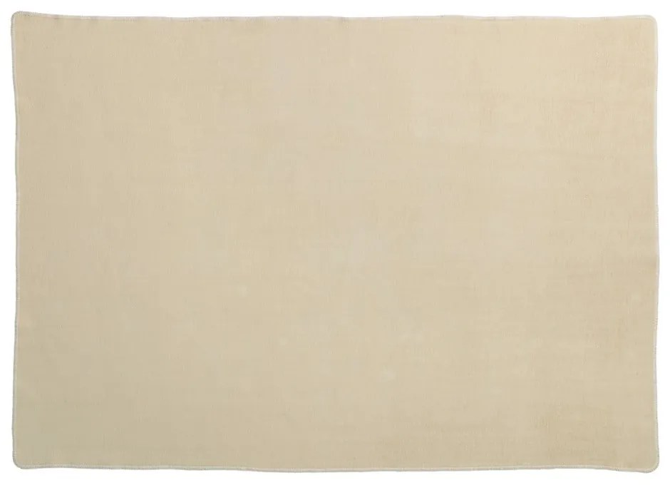 Одеяло със смес от вълна в цвят жълта охра 140x200 cm Ylva Ochre – Pappelina