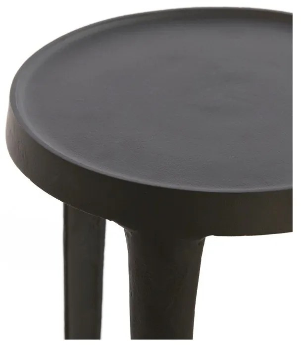 Метални кръгли странични масички в комплект от 2 бр. ø 35 cm Tobias – Light &amp; Living