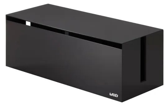 Черна и кафява кутия за зарядно устройство Уеб кабелна кутия - YAMAZAKI