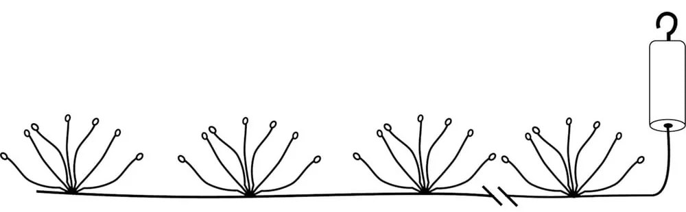 LED светлинна верига , дължина 2,1 м Dew Drop Flower - Star Trading