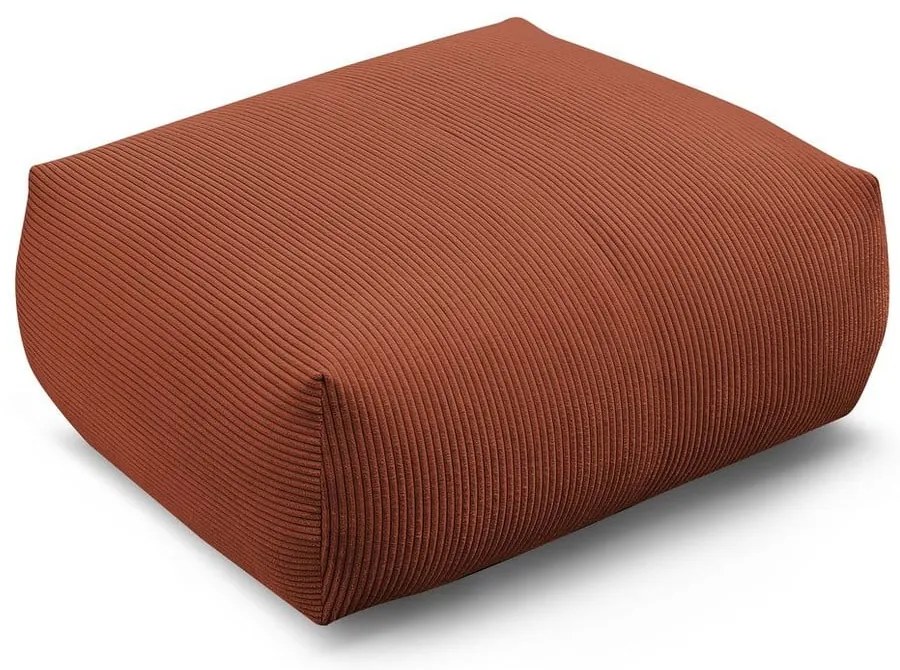 Табуретка от рипсено кадифе в тухлен цвят Voltaire – Bobochic Paris