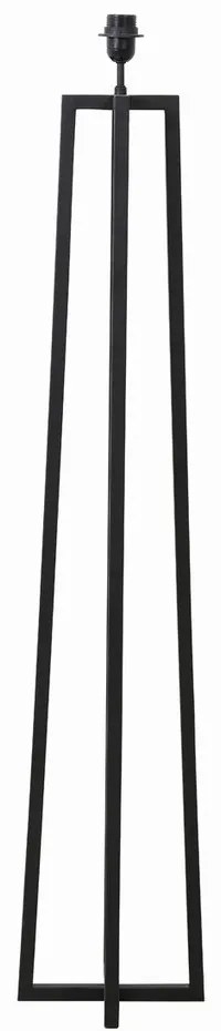 Матово черна основа за подова лампа 130 cm Miley – Light &amp; Living