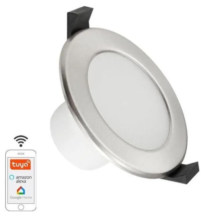 LED Димируема лампа за баня LED/7W/230V 3000K-6500K Wi-Fi Tuya IP44