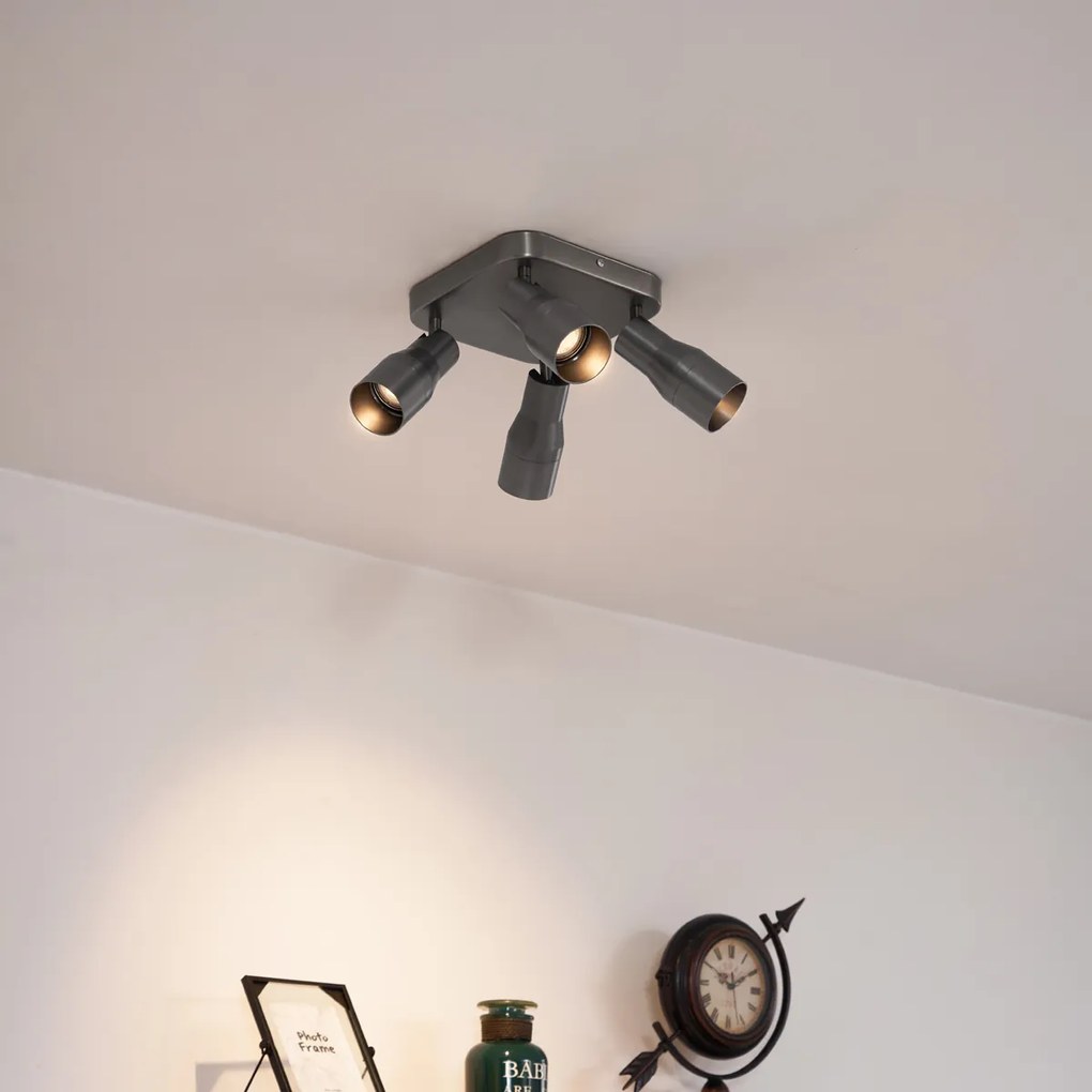 Квадратен таванен прожектор GU10 50 мм 4-светлинен - Stanley