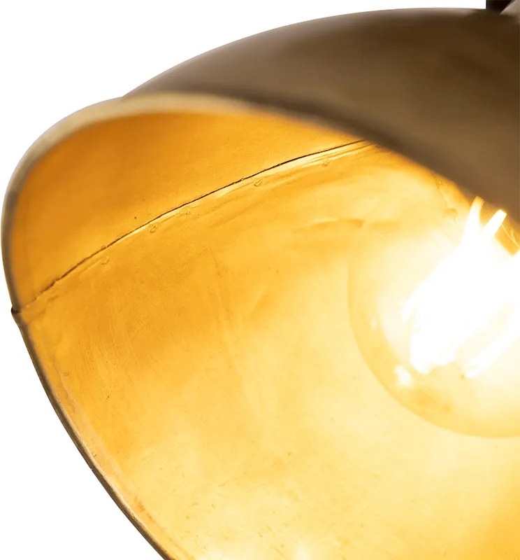 Смарт плафон бронз с дърво 18 см вкл. WiFi A60 - Mangoes