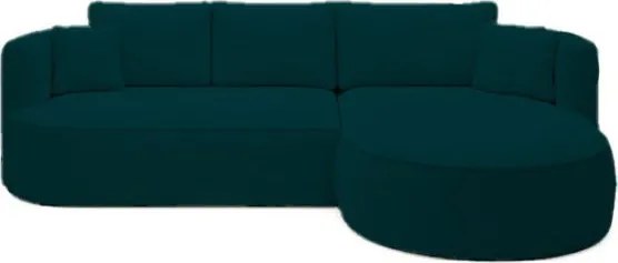 Ъглов диван Айрис Мини-зелен-десен