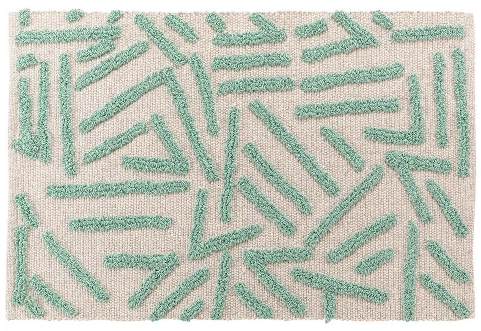 Килим подходящ за пране в кремав и ментов цвят 60x90 cm Athena – douceur d'intérieur