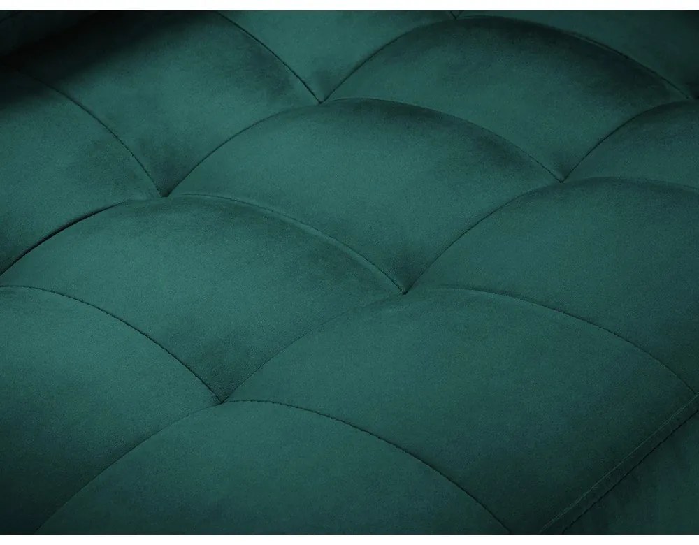 Диван от кадифе в петролено зелено , 219 см Santo - Milo Casa