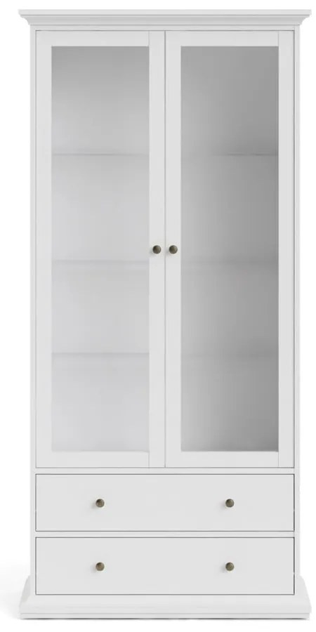 Бяла витрина 96x201 cm Paris – Tvilum